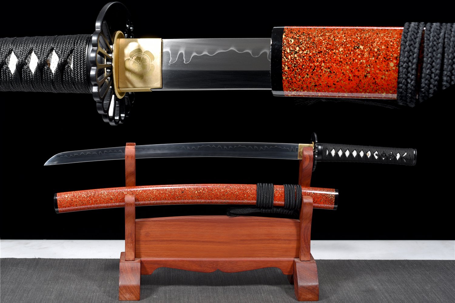 T10 Hamon Steel Katana - Badao 30 Inch Japanese Samurai Sword