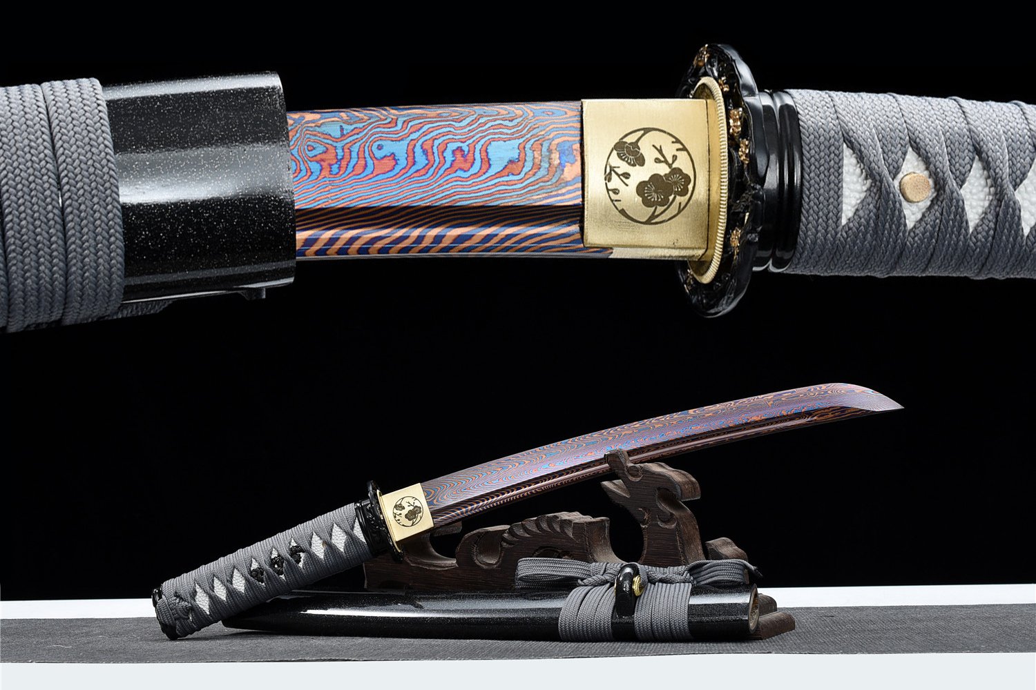 Badao Japanese Katana - 55cm Folded Steel Samurai Blade