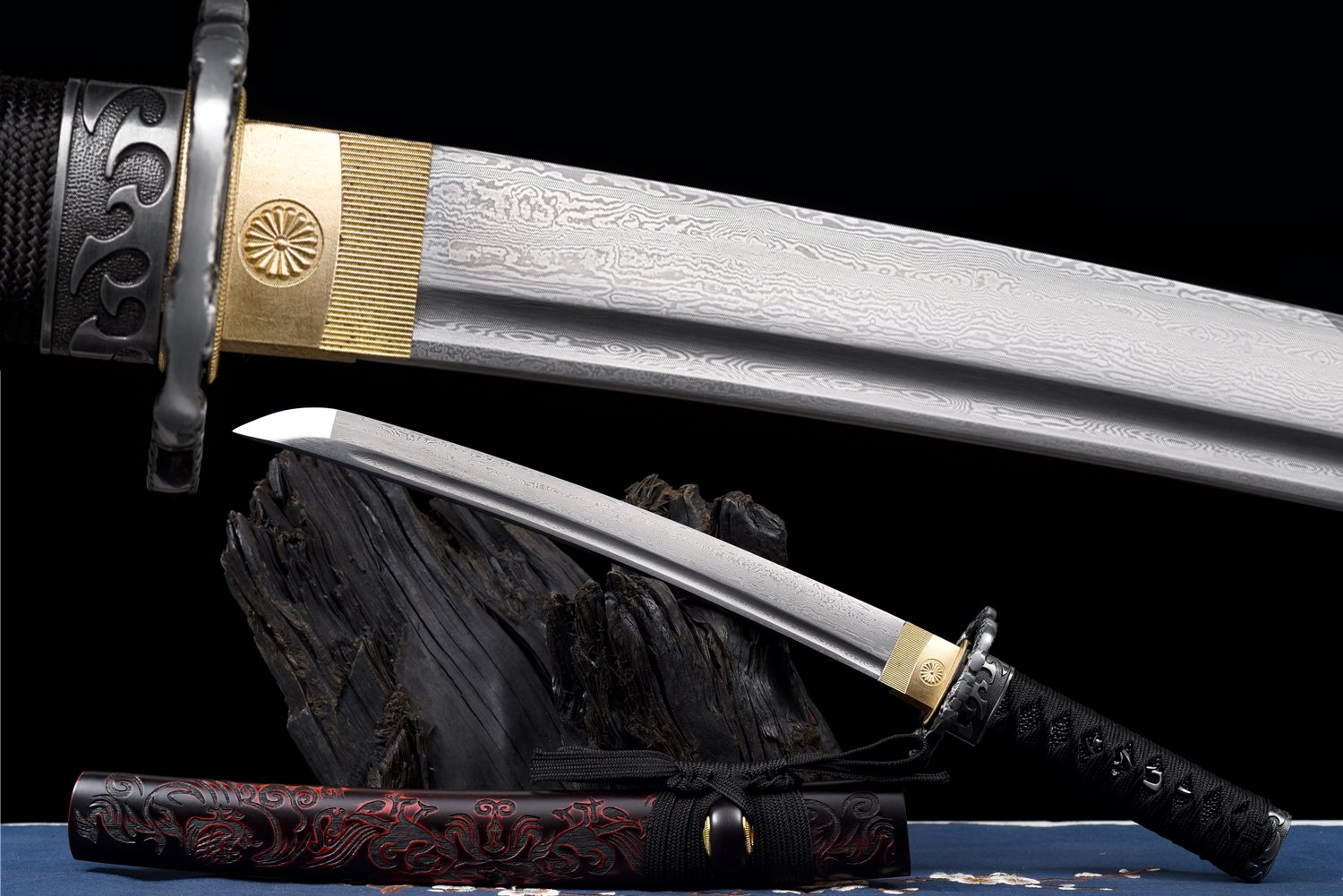 21" Japanese Katana - Badao Folded Steel Samurai Blade