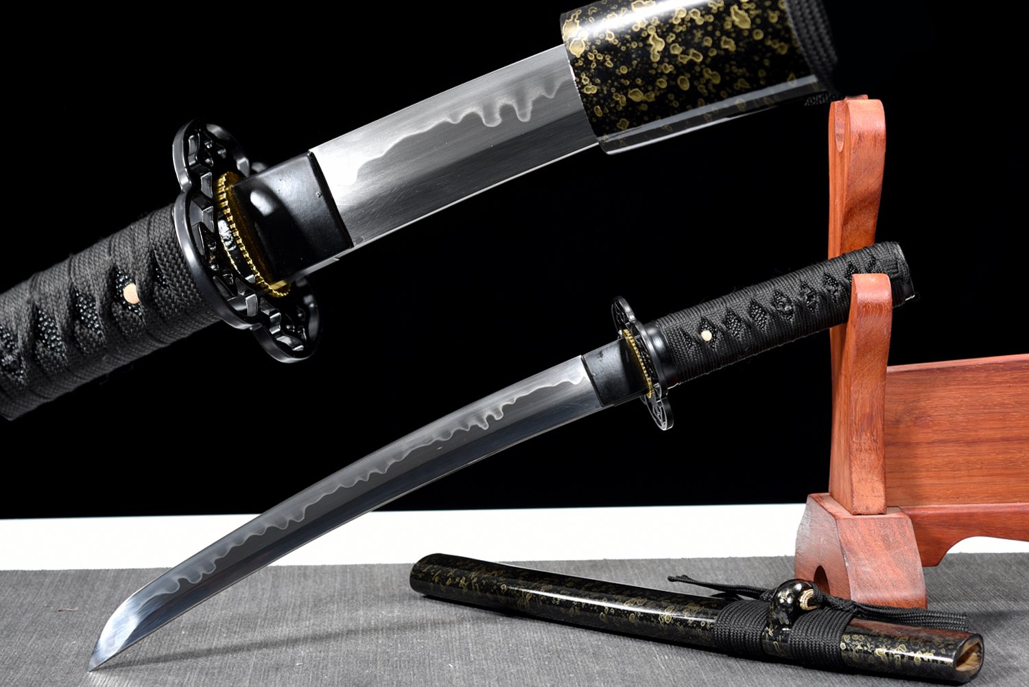 Badao Japanese Katana - 55cm T10 Hamon Samurai Blade