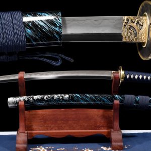 Badao Katana - 30 Inch The Steelmaking T10 Hamon Blade Samurai Sword