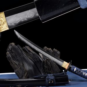 Badao Katana - 21" T10 Hamon Straight Edge Samurai Sword