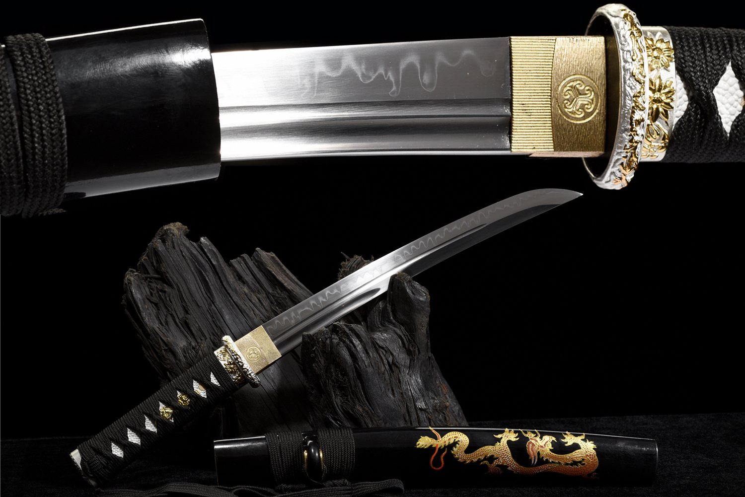 T10 Hamon Forged Blade - Badao 21" Japanese Samurai Katana