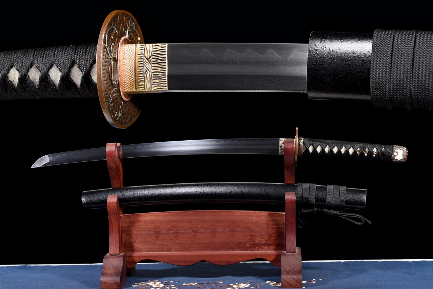 30" Samurai Sword - Badao Folded Steel Katana Blade