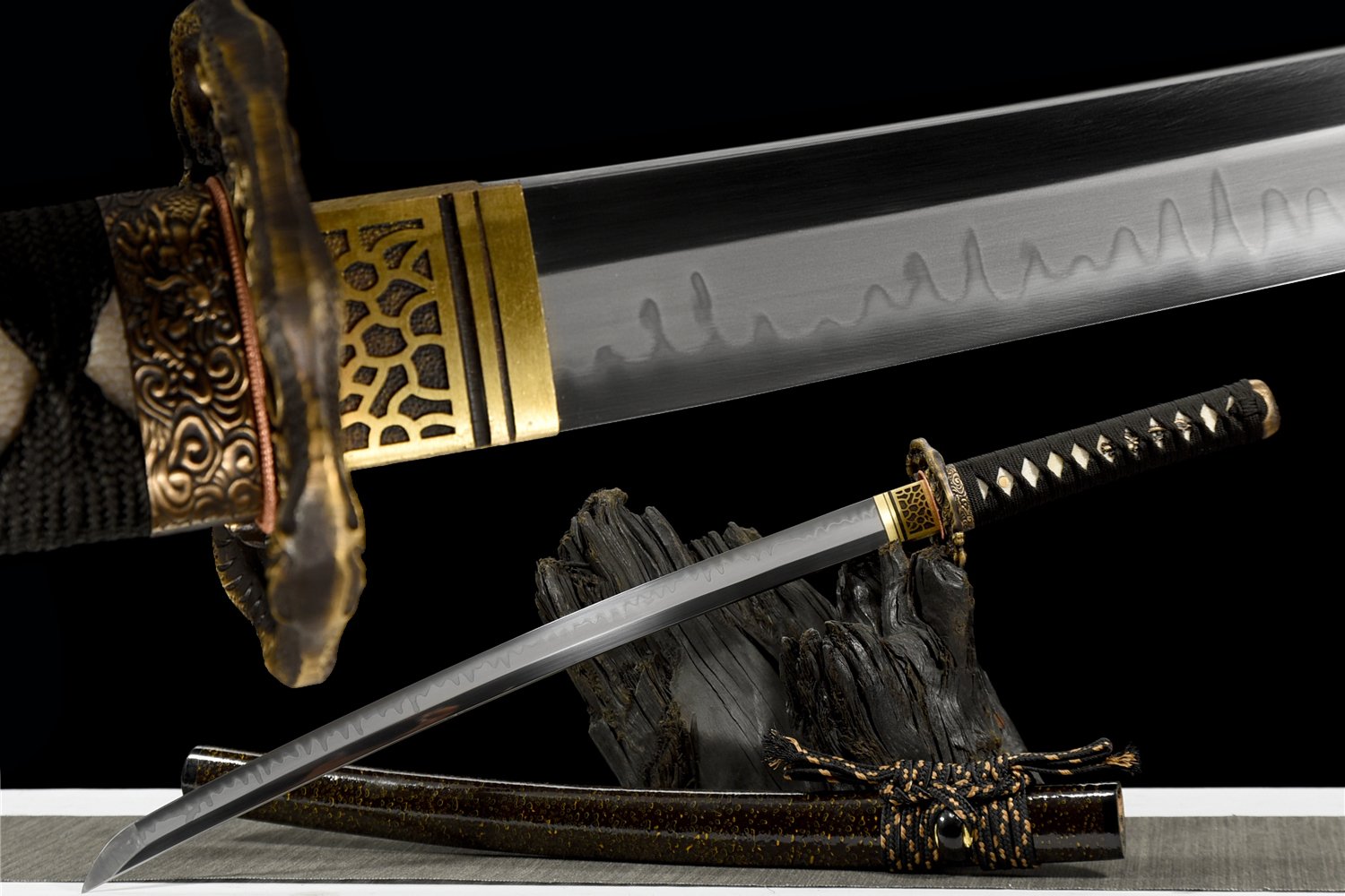 Badao Katana - 30" T10 Hamon Steel Japanese Samurai Sword