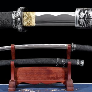 Carbon Steel Samurai Sword - Badao 30" 78cm Straight Blade Katana