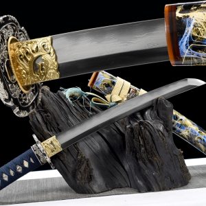 55cm Sannmai Katana - Badao 21" Japanese Samurai Sword