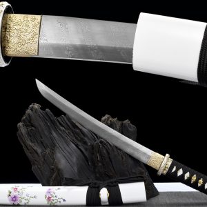 Badao Katana - 21" Folded Steel Straight Edge Samurai Sword
