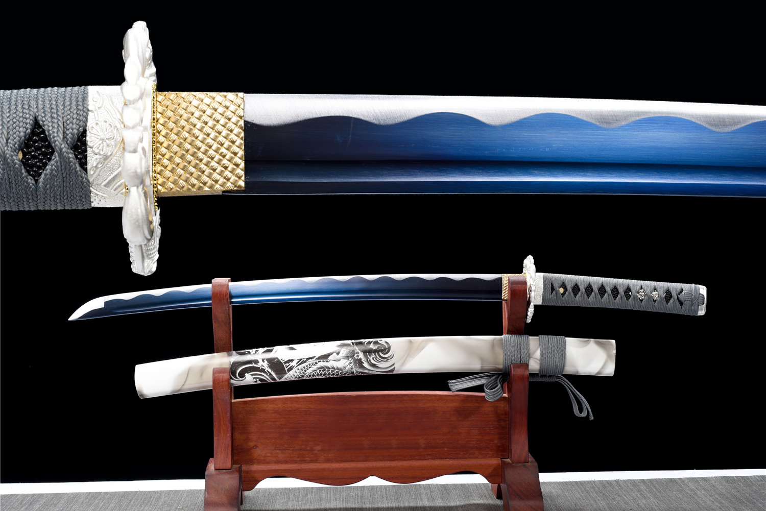 30" 50# Steel Japanese Katana - Badao 78cm Samurai Blade
