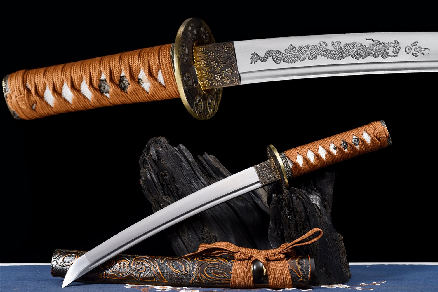 Carbon Steel Katana - Badao 55cm 21" Japanese Samurai Sword