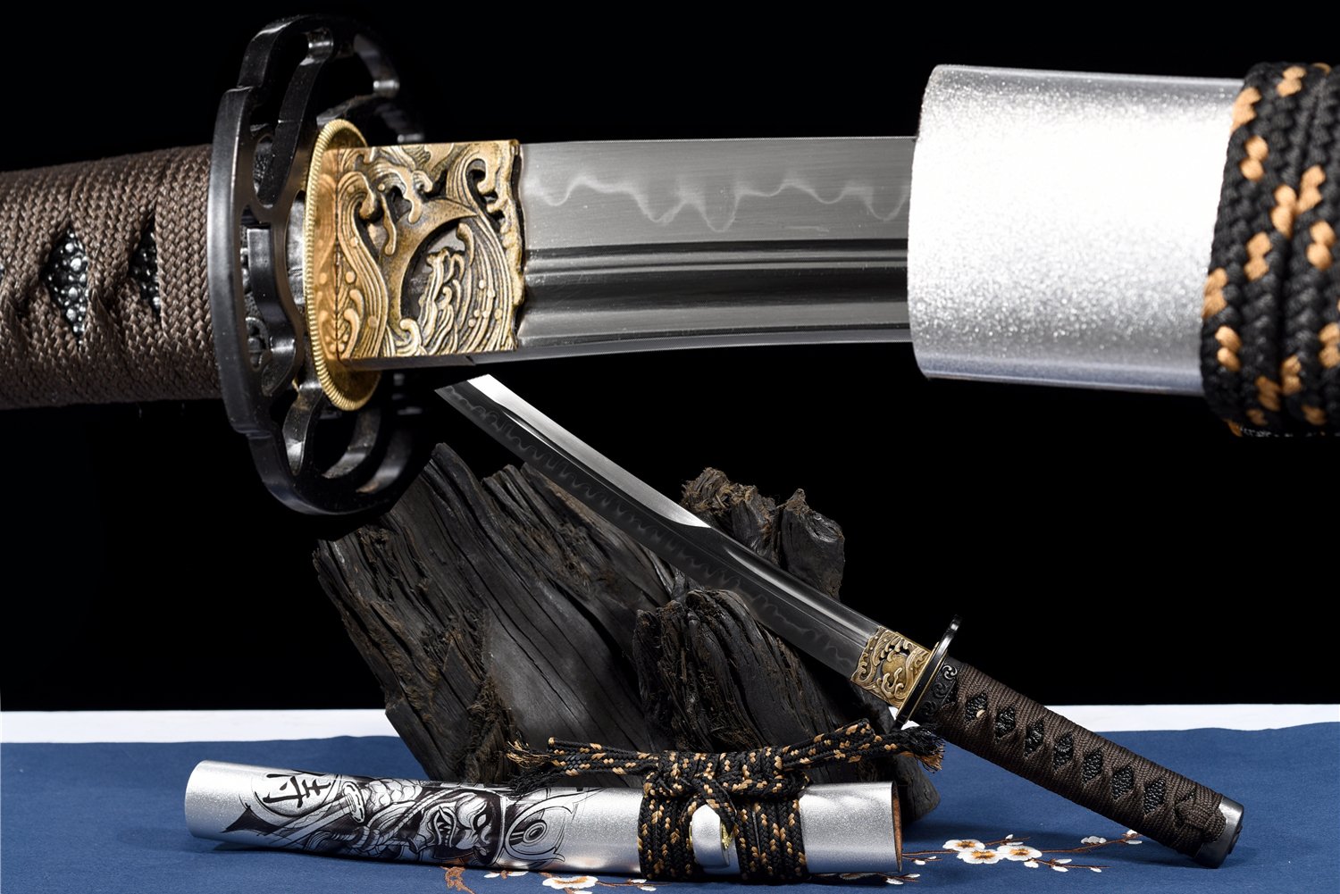 21" 55cm Samurai Katana - Badao T10 Hamon Japanese Blade