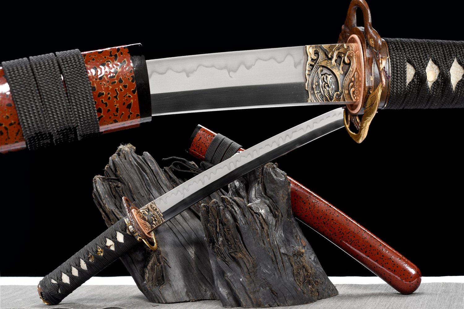 Badao Japanese Katana - 55cm 21" T10 Hamon Blade