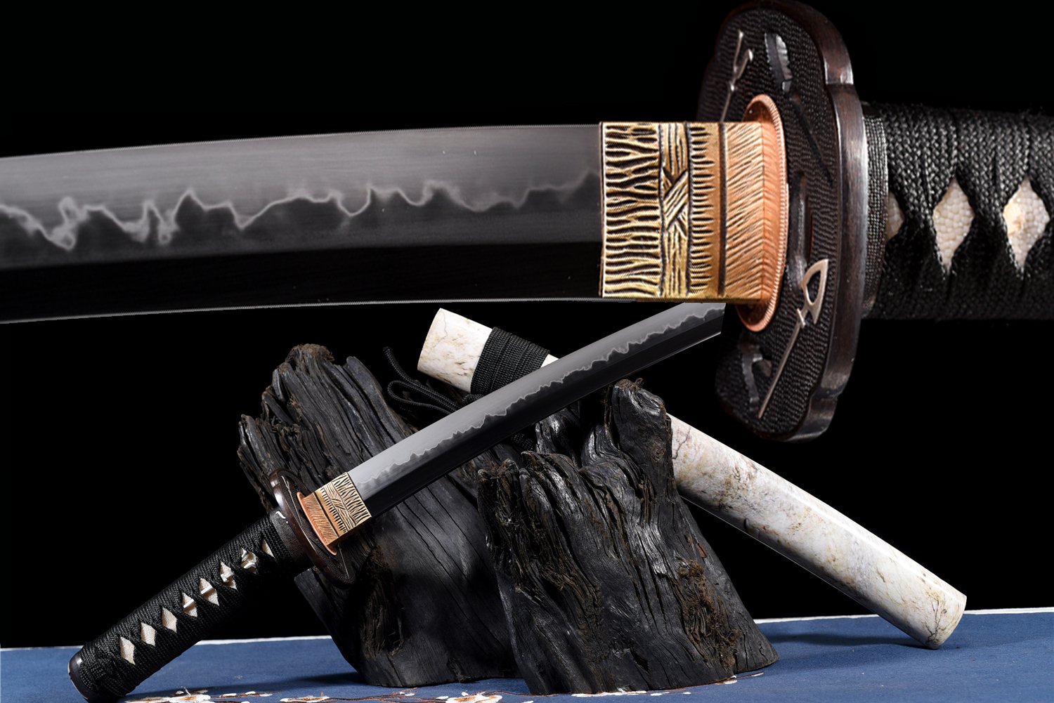 T10 Hamon Sword Blade - Badao 21" 55cm Samurai Katana