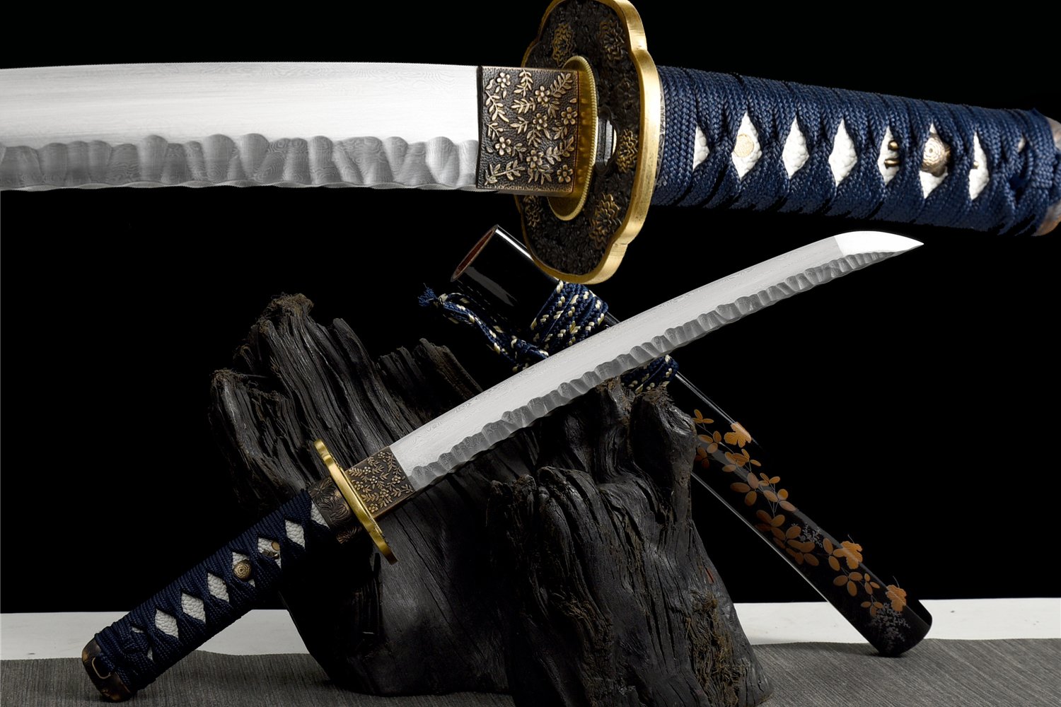 Folded Steel Katana - Badao 55cm Japanese Samurai Sword