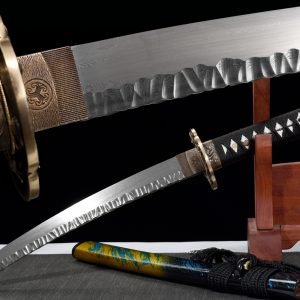 Folded Steel Japanese Katana - Badao 55cm 21" Sword