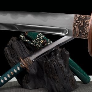 55cm Hamon Samurai Sword - Badao 21" Homemade Steel Japanese Katana