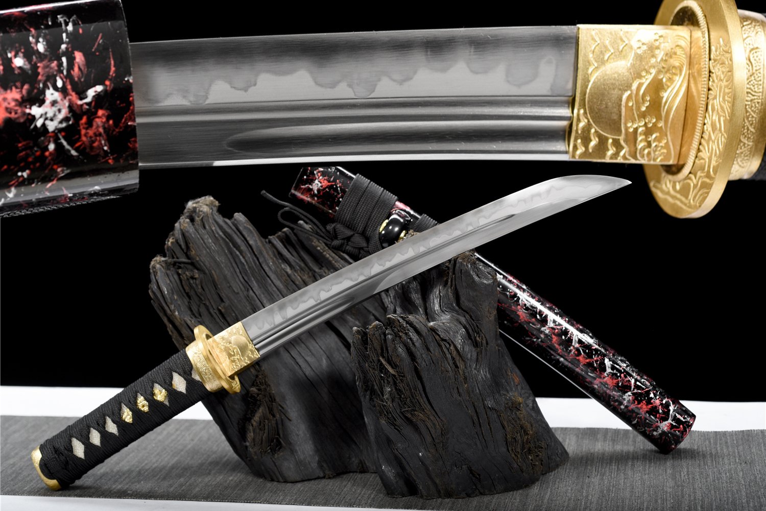 21" T10 Hamon Blade - Badao 55cm Samurai Japanese Katana