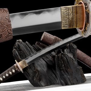 Folded Steel Sword Blade - Badao 21" 55cm Samurai Katana