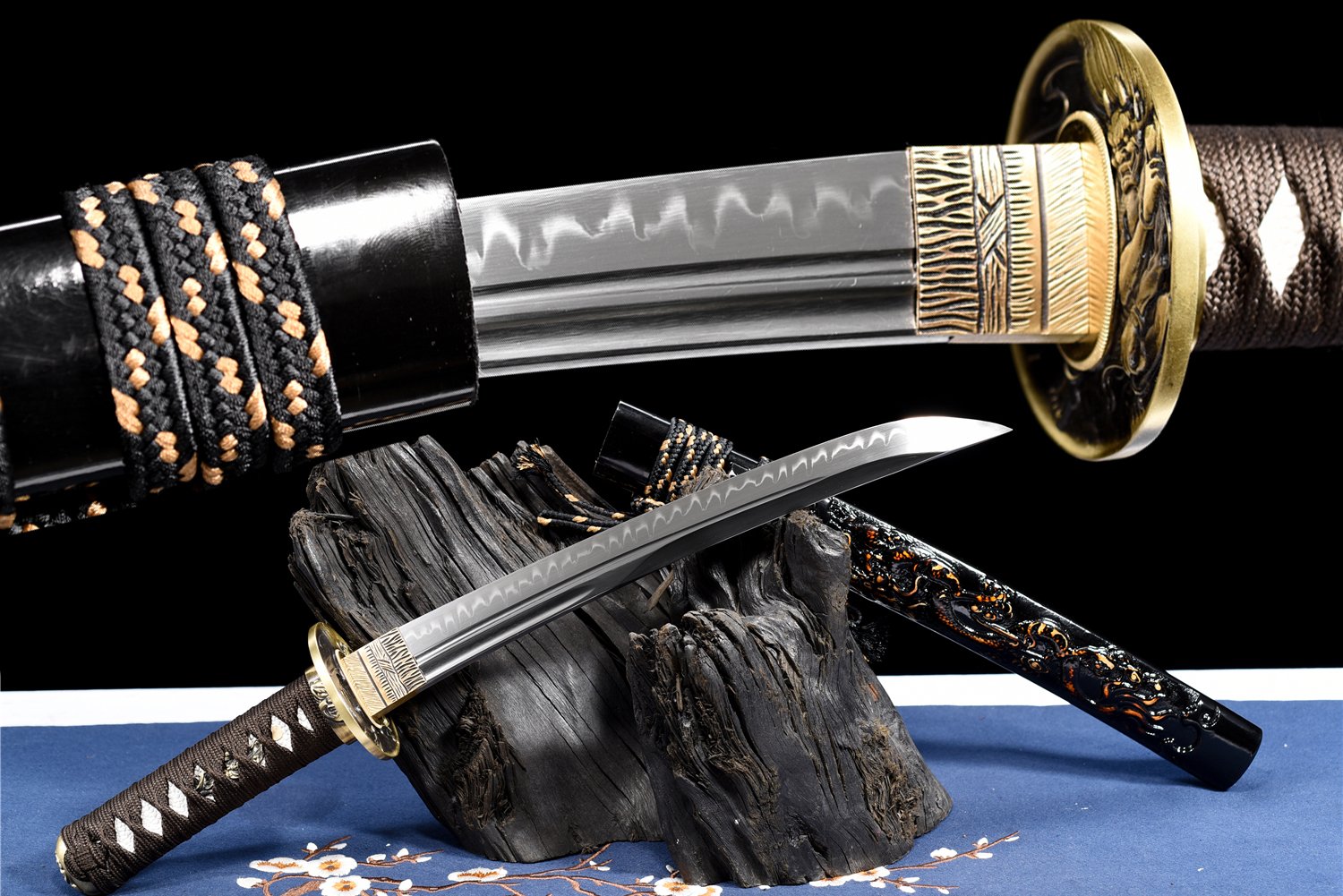 55cm Samurai Blade - Badao 21" T10 Hamon Japanese Katana