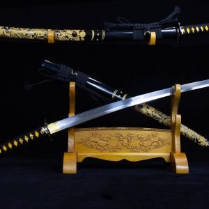 Badao Sword Katana - 40" Damascus Steel Blade Japanese Samurai Sword