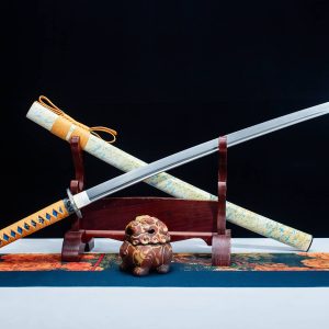 40" Japanese Katana - Badao Damascus Steel Blade Samurai Sword