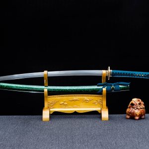 40" Damascus Steel Katana - Badao Blade Japanese Samurai Sword