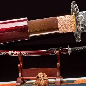 Folded Steel Katana - Badao 40 Inch/103cm Blade Japanese Samurai Sword
