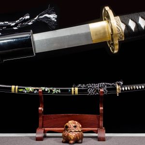 Badao Damascus Steel Katana - 103cm Japanese Samurai Blade