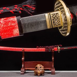 Badao Sword Katana - 40" Damascus Steel Blade 103cm Japanese Samurai Sword