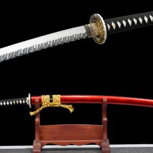 Badao Samurai Katana - 40 Inch Damascus Steel Blade Japanese Sword