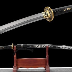 Damascus Steel Katana - Badao 40 Inch Blade Japanese Samurai Sword