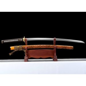 40 Inch Katana - Badao Damascus Steel Blade Japanese Samurai Sword