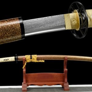 103cm Japanese Katana - Badao Damascus Steel Blade Samurai Sword