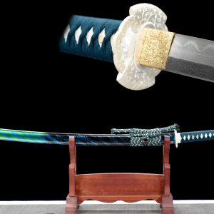 103cm Samurai Katana - Badao Damascus Steel Blade Sword
