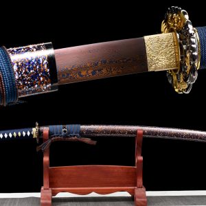 Badao Samurai Sword - 103cm Damascus Steel Katana Blade