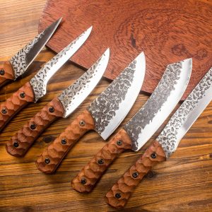 Badao Swords Katana Forging Chef  Knife Kitchen Full Tang 5Cr15MOV Material
