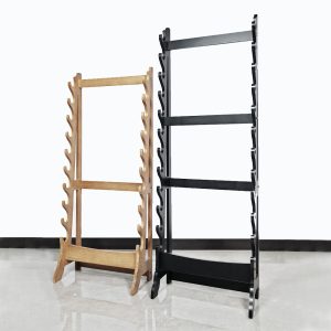 Badao Sword Katana Japanese Display Multi-layer Swords Holder Black Bamboo 6-12 Layer
