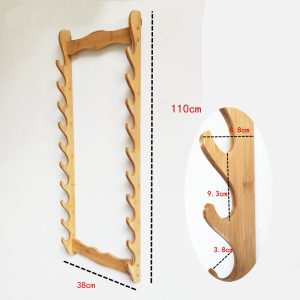 Badao Sword Katana Japanese Display Multi-layer Swords Holder Bamboo 1-12 Layer