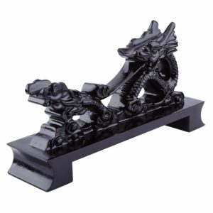 Badao Sword Black Dragon Sword Stand Solid Wood for Katana Table Display Holder