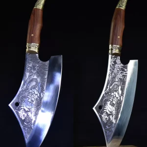 Sharp Chef Knife - 7Cr17MOV Steel Kitchen Cleaver for Cooking