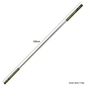 High Chromium Steel Monkey King Staff - 150cm Golden Cudgel