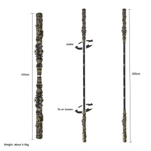 Golden Cudgel (Iron + Stoving Varnish) - Authentic Monkey King Weapon