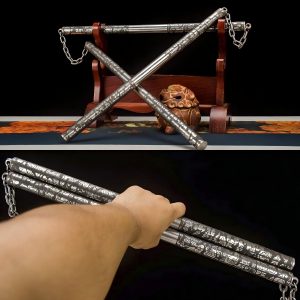 High Chromium Steel Nunchucks - Professional Martial Arts Double Sticks