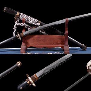 Badao Tachi - 104cm Wootz Steel Japanese Samurai Sword