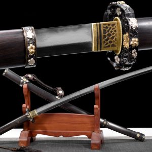 Japanese Tachi Sword - 104cm Folded Steel Hamon Badao Weapon
