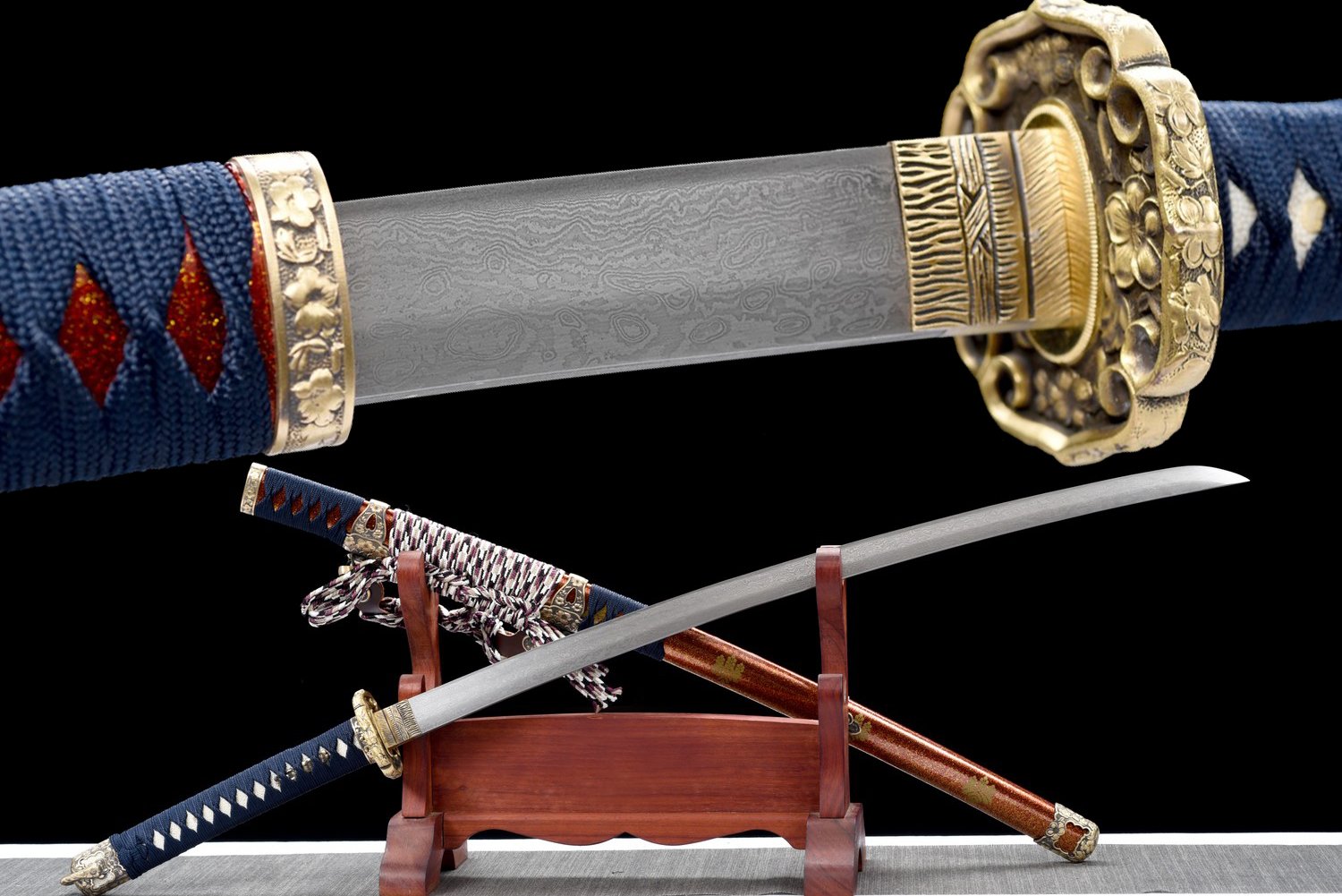 Badao Folding Steel Tachi - 104cm Japanese Samurai Sword