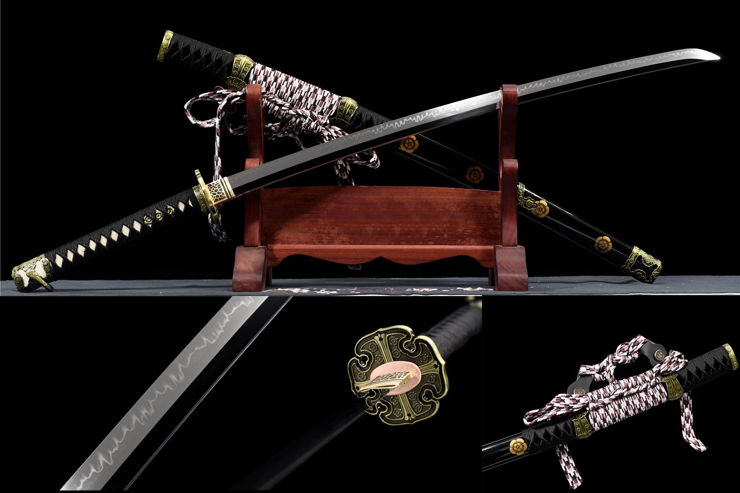 T10 Hamon Blade - Badao 104cm Japanese Tachi Samurai