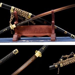 Japanese Tachi Sword - 104cm 50# Steel Badao Samurai