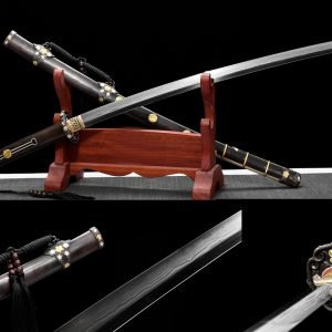 104cm Folded Steel Tachi - Badao Hamon Japanese Samurai Sword