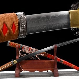 Hamon Folded Steel Tachi - 104cm Badao Japanese Samurai Blade